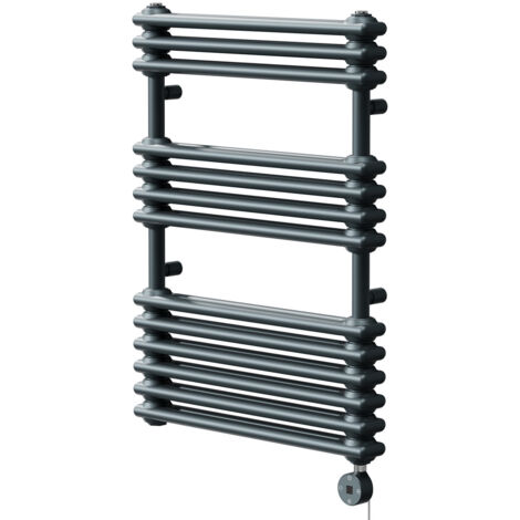Wholesale Domestic Hayes Anthracite 832mm x 600mm Designer Digital Thermostatic Electric Heated Towel Rail (1/5)