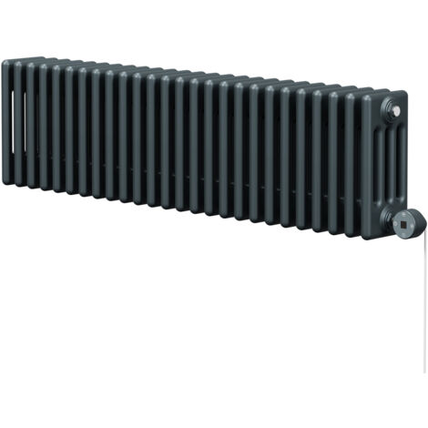 Wholesale Domestic Colosseum Anthracite 300mm x 1164mm Horizontal Digital Thermostatic Electric Quadruple Column Radiator (1/5)