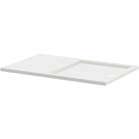 Wholesale Domestic Pearlstone Slip Resistant 1400mm x 900mm x 40mm Walk In Shower Tray (1/4)
