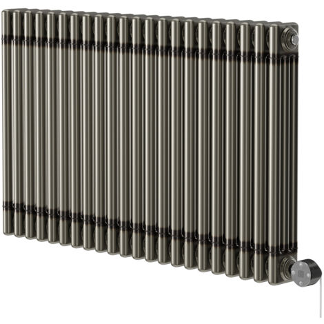 Colosseum Raw Metal 600mm x 999mm Horizontal Digital Thermostatic Electric Triple Column Radiator (1/5)