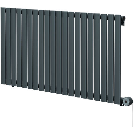 Boone Anthracite 600mm x 1200mm Horizontal Digital Thermostatic Electric Single Panel Radiator (1/5)