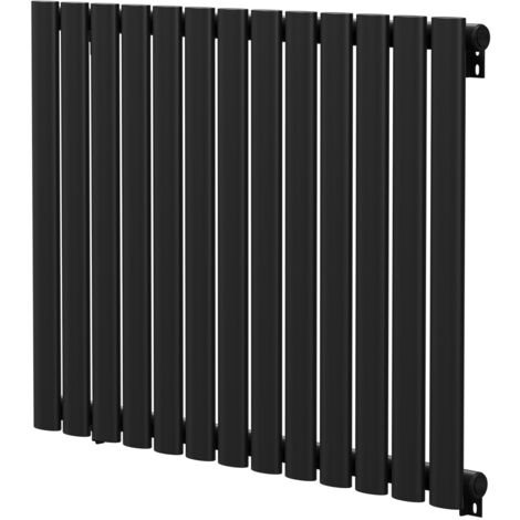 Wholesale Domestic Colore Boone Matt Black 600mm x 780mm Horizontal Single Panel Radiator (1/5)