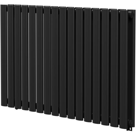 Wholesale Domestic Colore Boone Matt Black 600mm x 960mm Horizontal Double Panel Radiator (1/5)