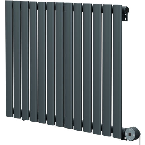 Boone Anthracite 600mm x 780mm Horizontal Digital Thermostatic Electric Single Panel Radiator (1/5)