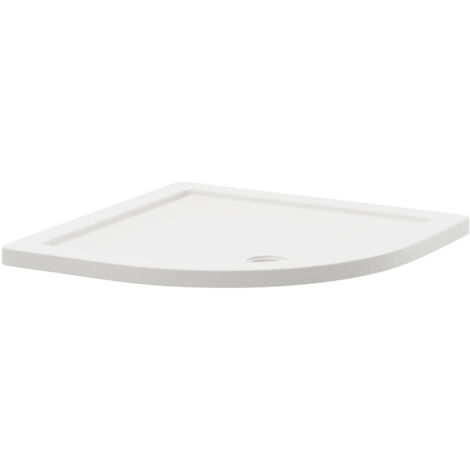 Pearlstone Slip Resistant 800mm x 800mm x 40mm Quadrant Shower Tray (1/4)