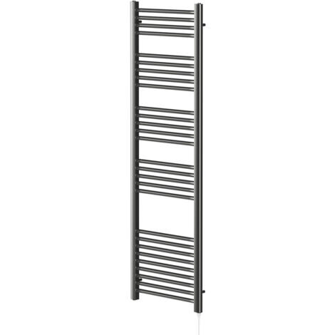 Colore Gunmetal Grey 1600mm x 500mm Straight Electric Heated Towel Rail (1/5)