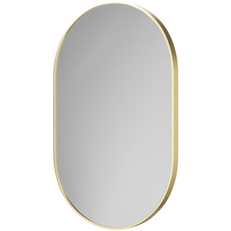 Wholesale Domestic Bamford Colore Brushed Brass Aluminium Frame 500mm x 800mm Mirror