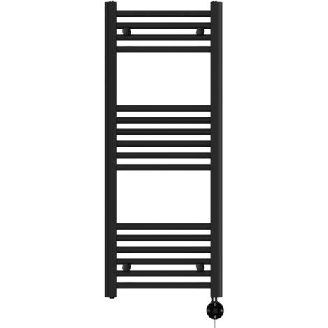 Wholesale Domestic Pizarro Colore Matt Black 1000mm x 400mm Straight Digital Thermostatic Electric Heated Towel Rail
