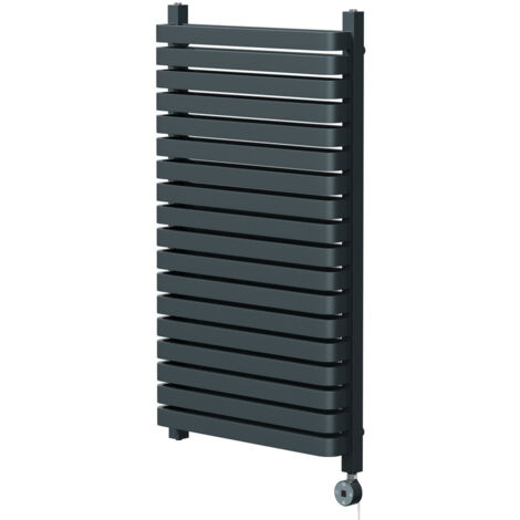 Wholesale Domestic Empire Anthracite 1068mm x 600mm Vertical Digital Thermostatic Electric Double Panel Radiator (1/5)