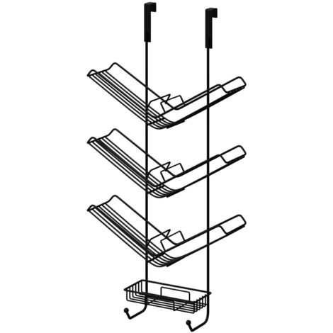 Wholesale Domestic Atrium Colore Matt Black 3 Tier Hanging Shower Caddy (1/5)