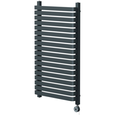 Wholesale Domestic Empire Anthracite 1068mm x 600mm Vertical Digital Thermostatic Electric Single Panel Radiator (1/5)