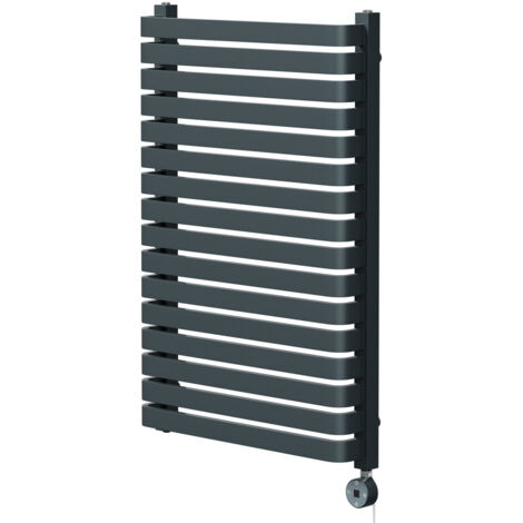 Wholesale Domestic Empire Anthracite 912mm x 600mm Vertical Digital Thermostatic Electric Single Panel Radiator (1/5)