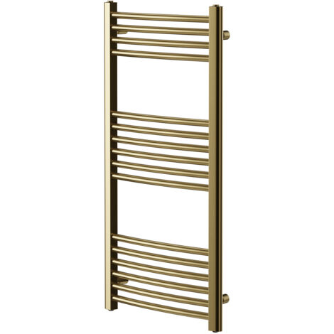 Wholesale Domestic Colore Marco Brushed Brass 1000mm x 500mm Curved Heated Towel Rail (1/5)