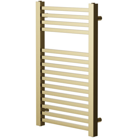Wholesale Domestic Colore Galileo Brushed Brass 800mm x 490mm Square Heated Towel Rail (1/5)