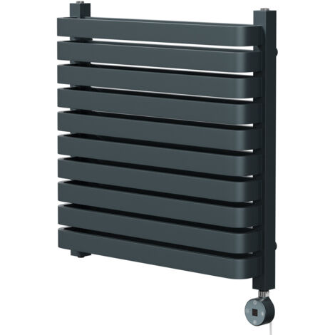 Wholesale Domestic Empire Anthracite 600mm x 600mm Vertical Digital Thermostatic Electric Double Panel Radiator (1/5)