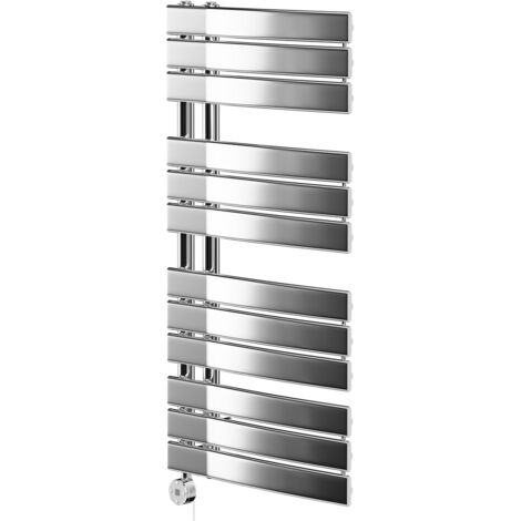 Wholesale Domestic Balboa Chrome 1080mm x 550mm Curved Digital Thermostatic Electric Heated Towel Rail (1/5)