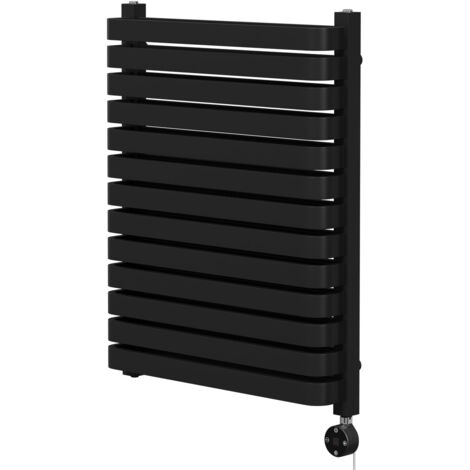 Wholesale Domestic Empire Colore Matt Black 756mm x 600mm Vertical Digital Thermostatic Electric Double Panel Radiator (1/5)