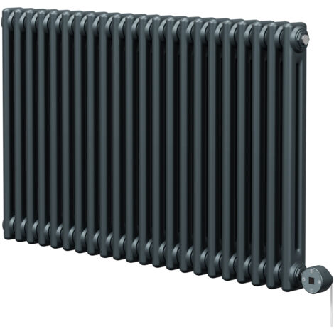 Wholesale Domestic Colosseum Anthracite 600mm x 988mm Horizontal Digital Thermostatic Electric Double Column Radiator (1/5)
