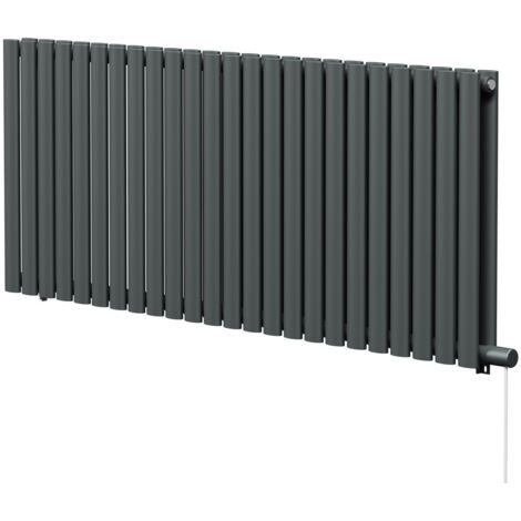 Boone Anthracite 600mm x 1440mm Horizontal Electric Double Panel Radiator (1/5)
