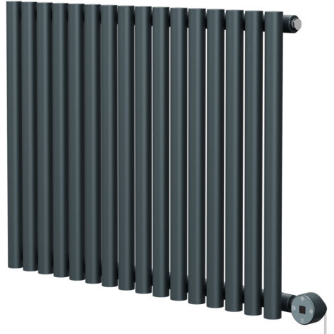 Wholesale Domestic Sinclair Anthracite 600mm x 795mm Horizontal Digital Thermostatic Single Panel Electric Radiator (1/5)
