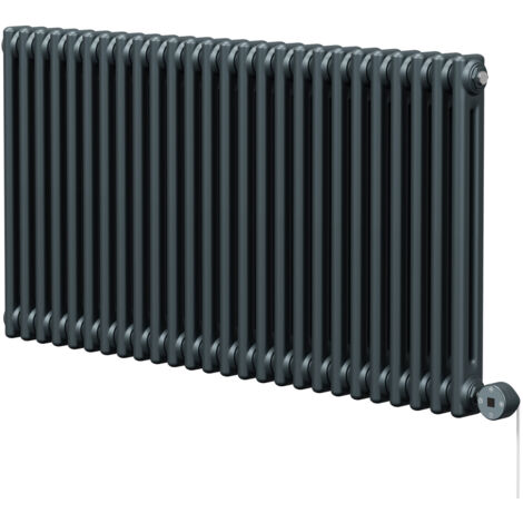 Wholesale Domestic Colosseum Anthracite 600mm x 1164mm Horizontal Digital Thermostatic Electric Double Column Radiator (1/5)