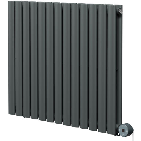 Boone Anthracite 600mm x 780mm Horizontal Digital Thermostatic Electric Double Panel Radiator (1/5)