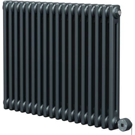 Wholesale Domestic Colosseum Anthracite 600mm x 812mm Horizontal Digital Thermostatic Electric Double Column Radiator (1/5)