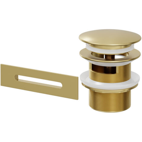 Wholesale Domestic Brushed Brass Retro Fit Overflow and Waste for Parma, Verna, Palermo, Genoa, Ivy, Georgia and Perugia Baths