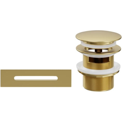Wholesale Domestic Brushed Brass Retro Fit Overflow and Waste for Parma, Verna, Palermo, Genoa, Ivy, Georgia and Perugia Baths