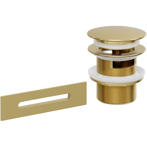 Wholesale Domestic Brushed Brass Retro Fit Overflow and Waste for Parma, Verna, Palermo, Genoa, Ivy, Georgia and Perugia Baths