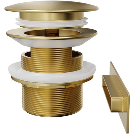 Wholesale Domestic Brushed Brass Retro Fit Overflow and Waste for Parma, Verna, Palermo, Genoa, Ivy, Georgia and Perugia Baths