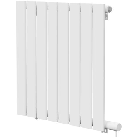 Hudson White 600mm x 604mm Horizontal Electric Single Panel Radiator (1/5)
