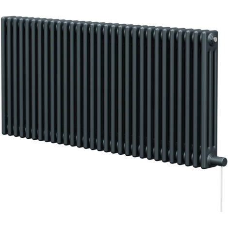Wholesale Domestic Colosseum Anthracite 600mm x 1355mm Horizontal Electric Triple Column Radiator (1/5)