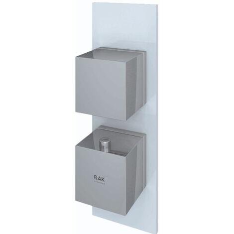 RAK Feeling White Square Concealed Thermostatic Single Control Shower Valve - RAKFSV1500S (1/2)