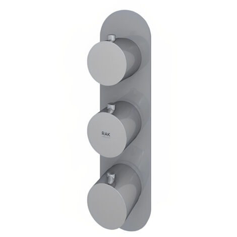 RAK Feeling Grey Round Concealed Thermostatic Dual Control Shower Valve - RAKFSV2503R (1/2)
