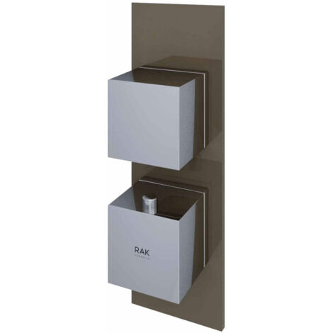 RAK Feeling Cappuccino Square Concealed Thermostatic Single Control Shower Valve - RAKFSV1514S (1/2)