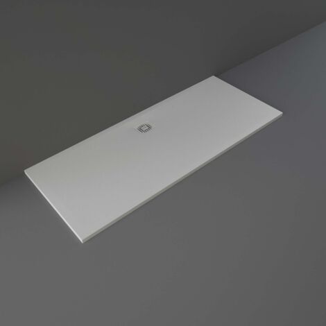 RAK Feeling Grey 1700mm x 700mm Rectangular Bathtub Replacement Shower Tray - RFBR070170S503 (1/2)