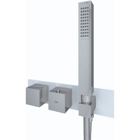RAK Feeling White Square Horizontal Concealed Thermostatic Dual Control Shower Valve  - RAKFSV2500SHS (1/2)