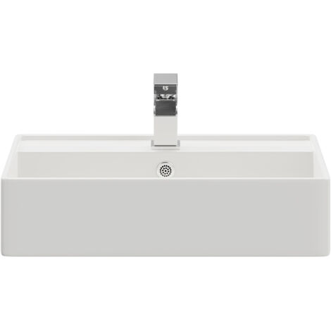 Wholesale Domestic Tomar 505mm x 355mm Rectangular Countertop Basin with 1 Tap Hole
