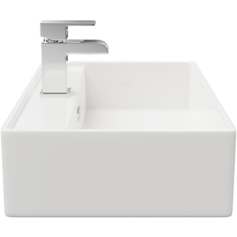 Wholesale Domestic Tomar 505mm x 355mm Rectangular Countertop Basin with 1 Tap Hole