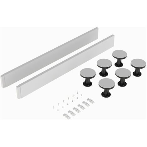 Nuie White Leg and Plinth Kit for up to 700mm x 900mm Square and Rectangular Shower Trays - LEG1W
