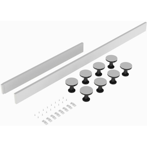 Nuie White Leg and Plinth Kit for 1100mm to 1200mm long Square and Rectangular Shower Trays - LEG3W