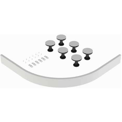 Nuie White Leg and Plinth Kit for up to 700mm x 900mm Quadrant and Offset Shower Trays - LEG5W