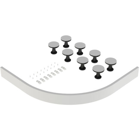 Nuie White Leg and Plinth Kit for up to 1000mm x 1200mm Quadrant and Offset Shower Trays - LEG6W