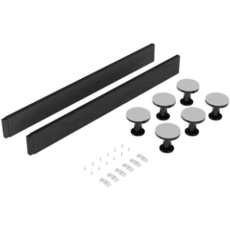 Hudson Reed Tray Leg Set 105mm High for Square and Rectangular Trays for upto 900mm - Slate Grey
