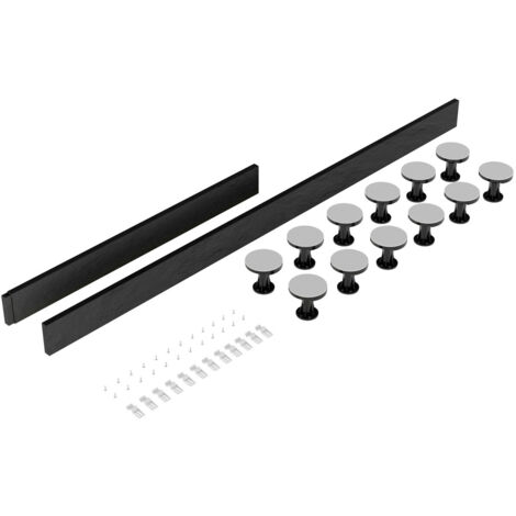 Hudson Reed Tray Leg Set 105mm High for Rectangular and Walk-in Trays for upto 1800mm - Slate Grey