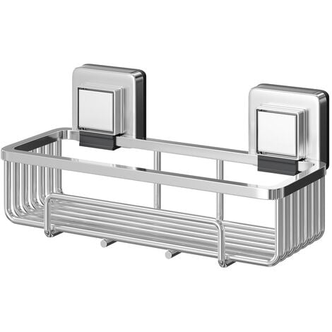 Wholesale Domestic PushLoc Polished Chrome Wall Mounted Rectangular Shower Basket