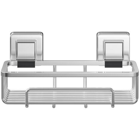 Wholesale Domestic PushLoc Polished Chrome Wall Mounted Rectangular Shower Basket