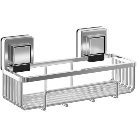 Wholesale Domestic PushLoc Polished Chrome Wall Mounted Rectangular Shower Basket