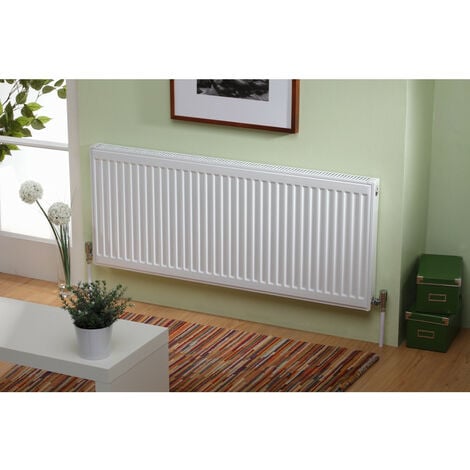 Kartell K-RAD Kompact Type 11 White 300mm x 400mm Single Panel with Single Convector Horizontal Radiator - S304K